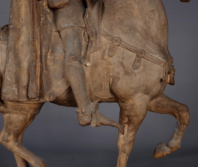 Jean-Antoine IDRAC (1849 – 1884), Maquette en plâtre pour le concours du monument à Étienne MARCEL, 1882-8
