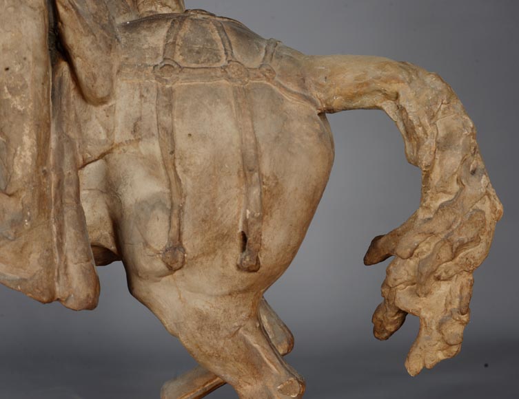Jean-Antoine IDRAC (1849 – 1884), Maquette en plâtre pour le concours du monument à Étienne MARCEL, 1882-12
