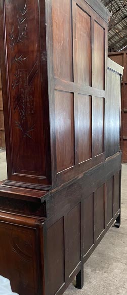 Gabriel VIARDOT, Meuble de présentation à décor incrusté de nacre, Deuxième moitié du XIXe siècle-2