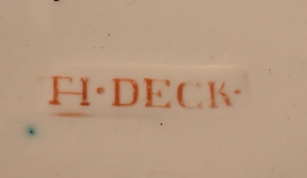 Théodore DECK (1823-1891), Plat en faïence au canard qui s’envole-6