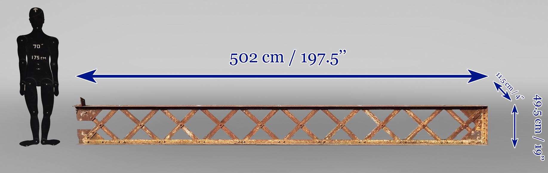 Deux structures métalliques rectangulaires, XIXe siècle -11