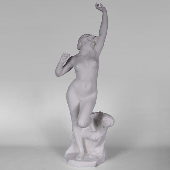 Manufacture de Sèvres, «Matinado » sculpture en biscuit d’après un modèle de Félix CHARPENTIER, 1910-0