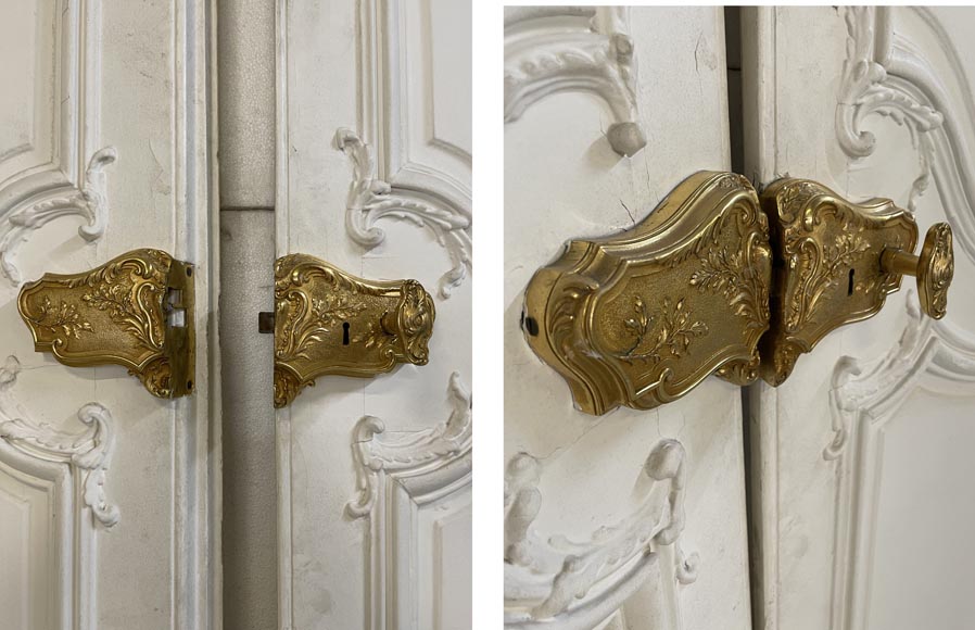 Deux double portes palières de style Louis XV -5