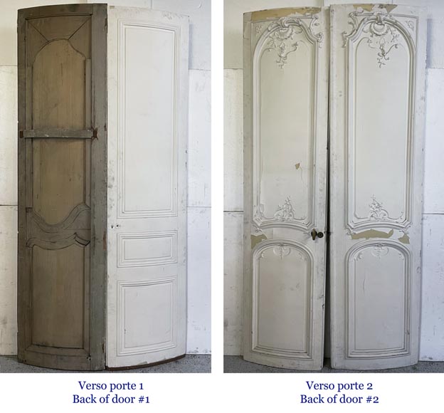 Deux double portes palières de style Louis XV -10