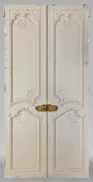 Important ensemble de 7 doubles portes de style Louis XV-15