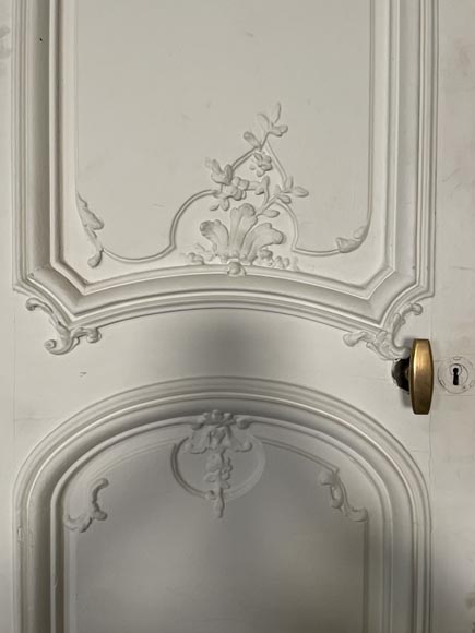 Important ensemble de 7 doubles portes de style Louis XV-25