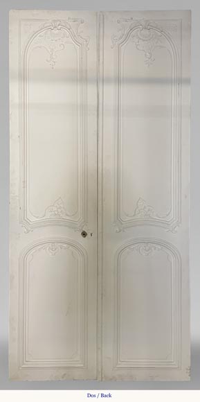 Important ensemble de 7 doubles portes de style Louis XV-27