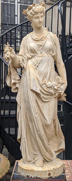 FONDERIE DU VAL D’OSNE,  Statues en fonte de la déesse Cérès  et de la nymphe Pomone d’après Mathurin MOREAU -2