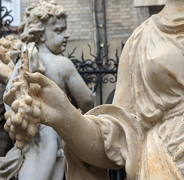 FONDERIE DU VAL D’OSNE,  Statues en fonte de la déesse Cérès  et de la nymphe Pomone d’après Mathurin MOREAU -5