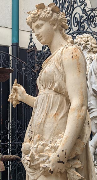 FONDERIE DU VAL D’OSNE,  Statues en fonte de la déesse Cérès  et de la nymphe Pomone d’après Mathurin MOREAU -11