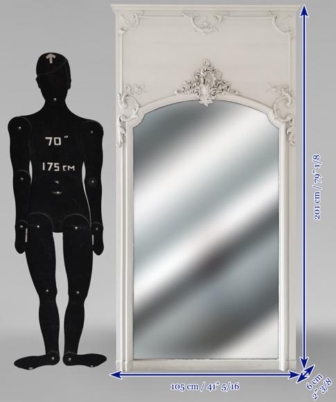 Trumeau de style Régence au décor de coquille-6