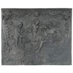 Plaque de cheminée de style louis XV représentant Aphrodite Pandemos