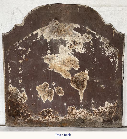 Plaque de cheminée en fonte de fer aux armoiries, XIXe siècle -8