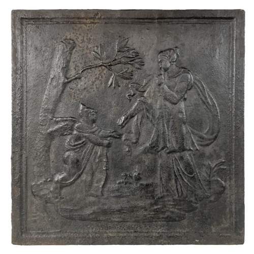 Plaque de cheminée à la scène mythologique