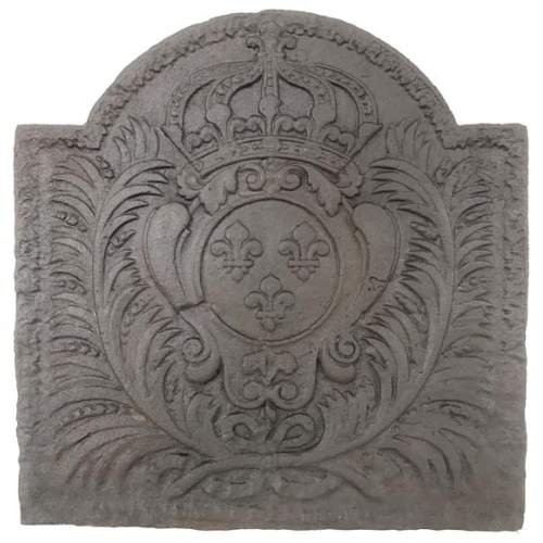 Plaque de cheminée aux Armes de France