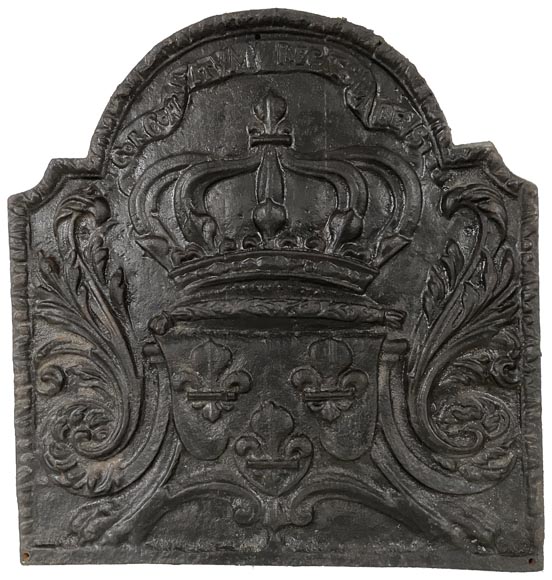 Plaque de cheminée aux Armes de France-0