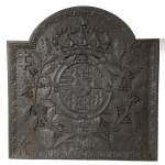 Plaque de cheminée aux armes de France et de Navarre, XIXe siècle