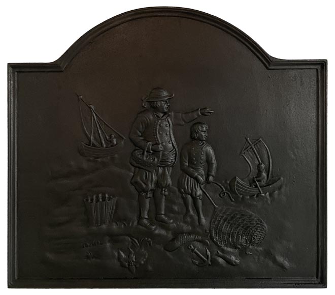 Plaque de cheminée « Les Pêcheurs »-0