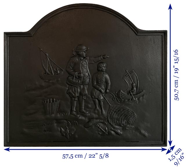 Plaque de cheminée « Les Pêcheurs »-7