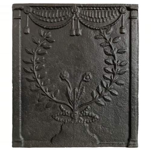 Petite plaque de cheminée en fonte, XIXe siècle