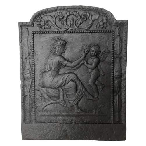 Plaque de cheminée de style Empire 