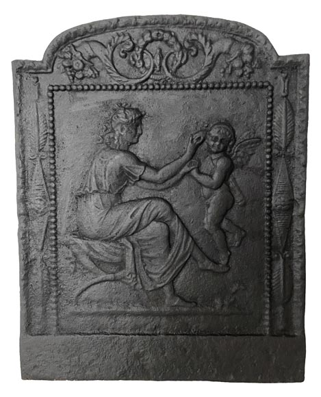 Plaque de cheminée de style Empire 