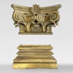 Gaston de PONTALBA - Ensemble de huit chapiteaux composites et de bases de pilastres en bronze doré, 1853
