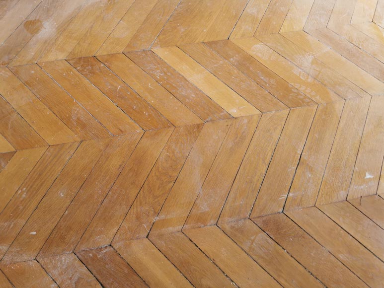 Lot de 16,5 m² de parquet ancien Point de Hongrie en chêne-3