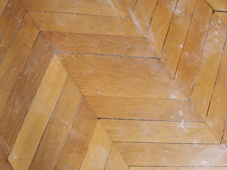 Lot de 16,5 m² de parquet ancien Point de Hongrie en chêne-6