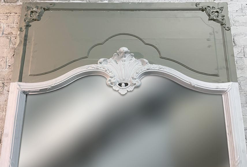 Trumeau de style Louis XV bicolore-1