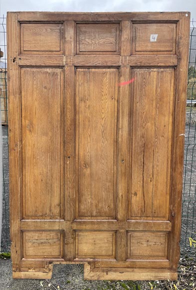 Ensemble de soubassements de boiseries d'environ 23m linéaire en chêne-2