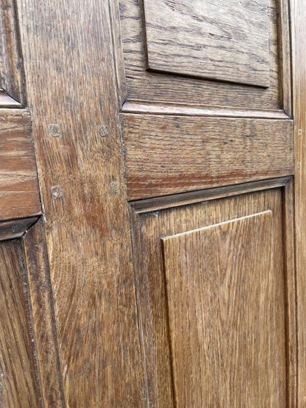 Ensemble de soubassements de boiseries d'environ 23m linéaire en chêne-6