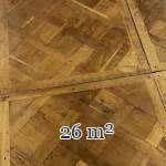 Environ 26 m² de parquet Versailles en chêne, XVIII siècle