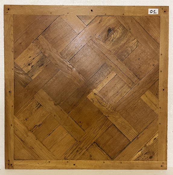 Environ 26 m² de parquet Versailles en chêne, XVIII siècle-1