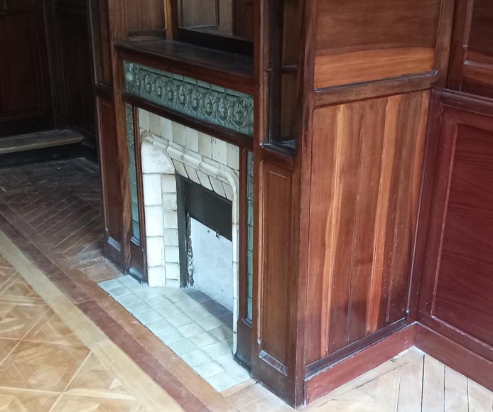 Pièce de boiserie Art & Craft provenant de l’hôtel particulier de l’architecte Henry GUEDY, 1912-1913-16