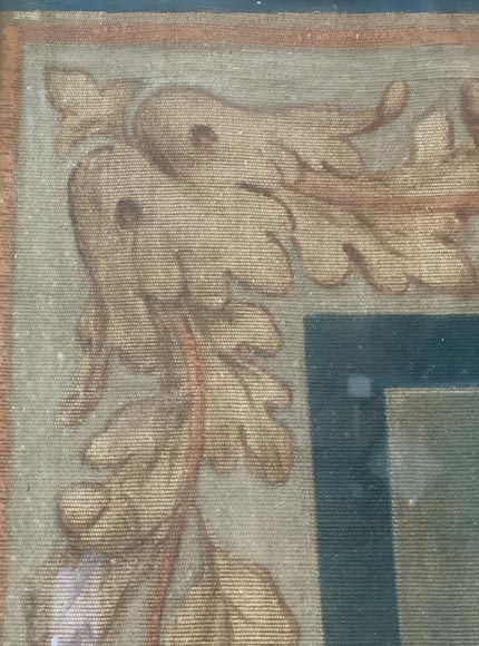 René PRINCETEAU (1843-1914) (d'après), signé G. A. Loron, suite de trois scènes de chasse à l'imitation de la tapisserie René PRINCETEAU (1843-1914) (d'après), signé G. A. Loron, suite de trois scènes de chasse à l'imitation de la tapisserie-9
