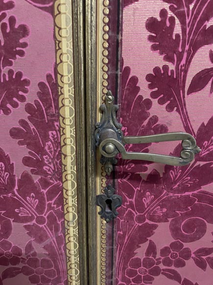 Eléments de boiseries avec décor en velours et cuir de Cordoue, XIXe siècle-10