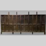 Elements de soubassement de boiserie en chêne de style Néo-gothique