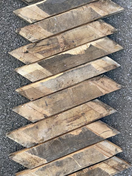 Lot de 20m² de parquet Point de Hongrie en chêne-5