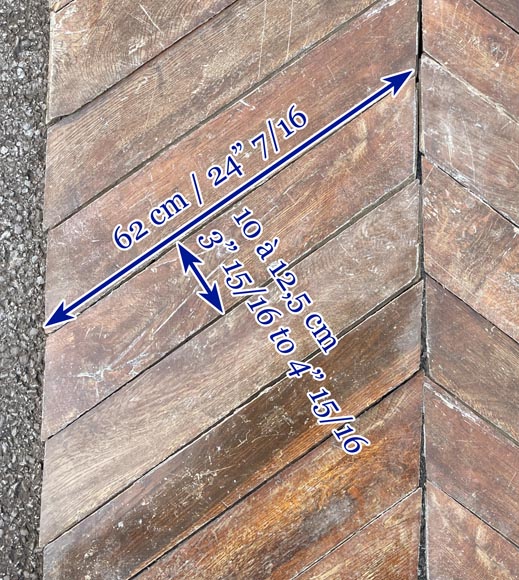 Lot de 25m² de parquet Point de Hongrie en chêne-13