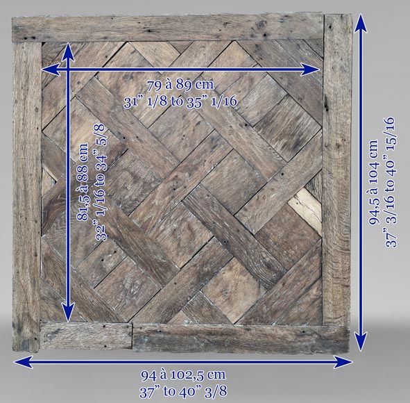 Lot de 45m² de parquet ancien Versailles, XVIIIe siècle-9