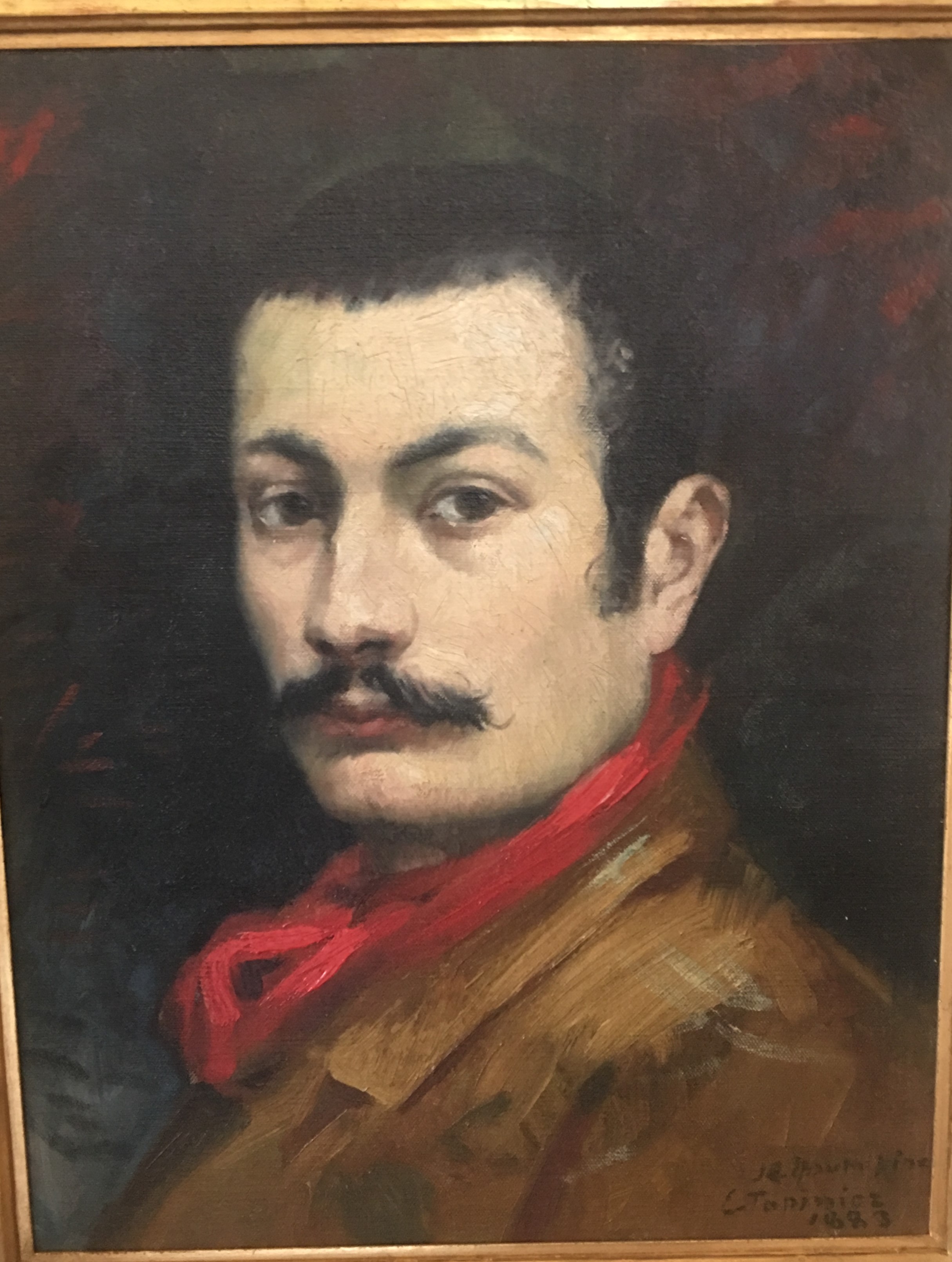 Edmond Tapissier, Autoportrait, 1883