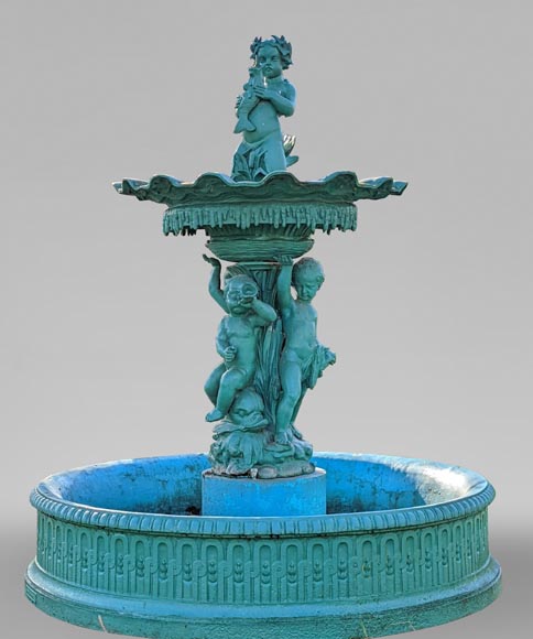 Fonderie Ducel, fontaine en fonte sur le thème de la mer, deuxième moitié du XIXe siècle-0