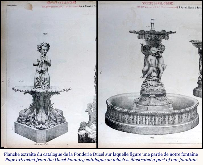 Fonderie Ducel, fontaine en fonte sur le thème de la mer, deuxième moitié du XIXe siècle-1