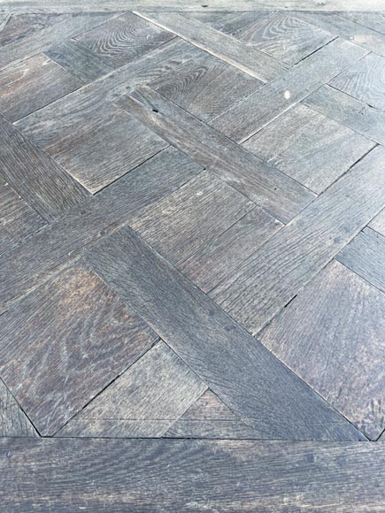 Environ 11 m² de parquet Versailles en chêne, XVIIIe siècle-1