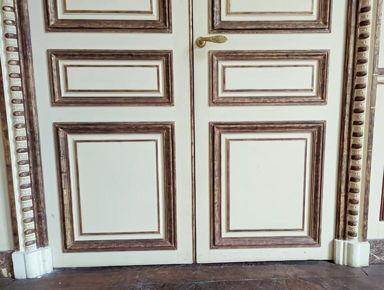 Lot de trois doubles portes moulurées, XIXe siècle-10