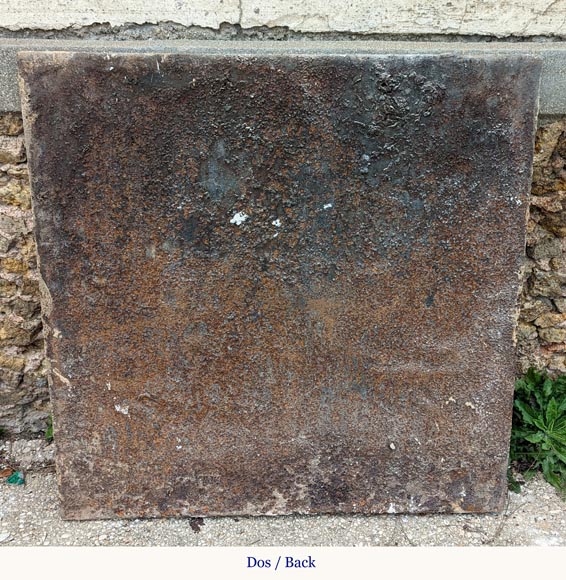 Plaque de cheminée aux armes d'un représentant de la maison de Rogres Champignelle, XVIIIe siècle-7