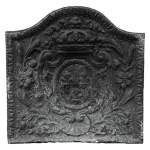 Très belle petite plaque aux armes de France d'époque Louis XV