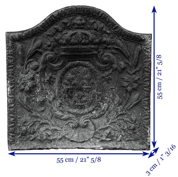 Très belle petite plaque aux armes de France d'époque Louis XV-8