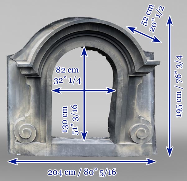 Paire de fenêtres en zinc Napoléon III-10